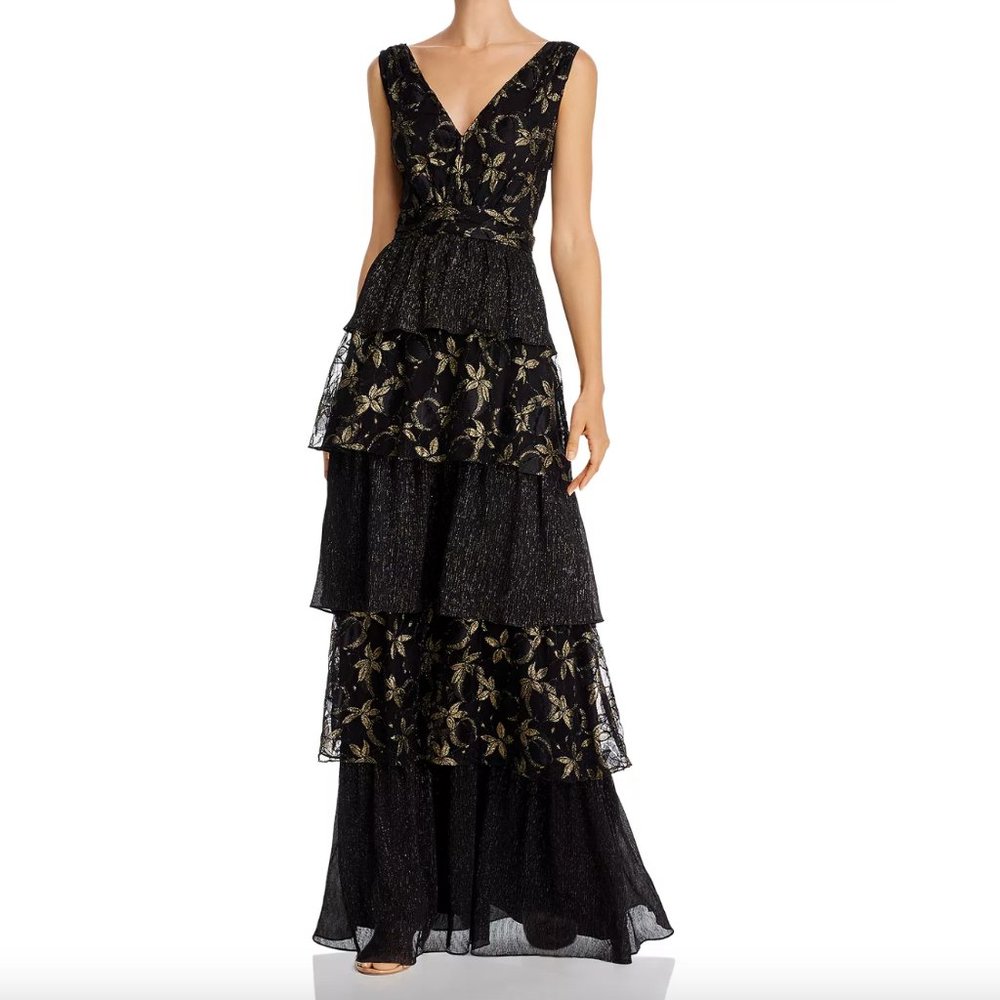 NWT Rachel Zoe Payten Layered Ruffle Lace Maxi Dress (Sz 4) $625